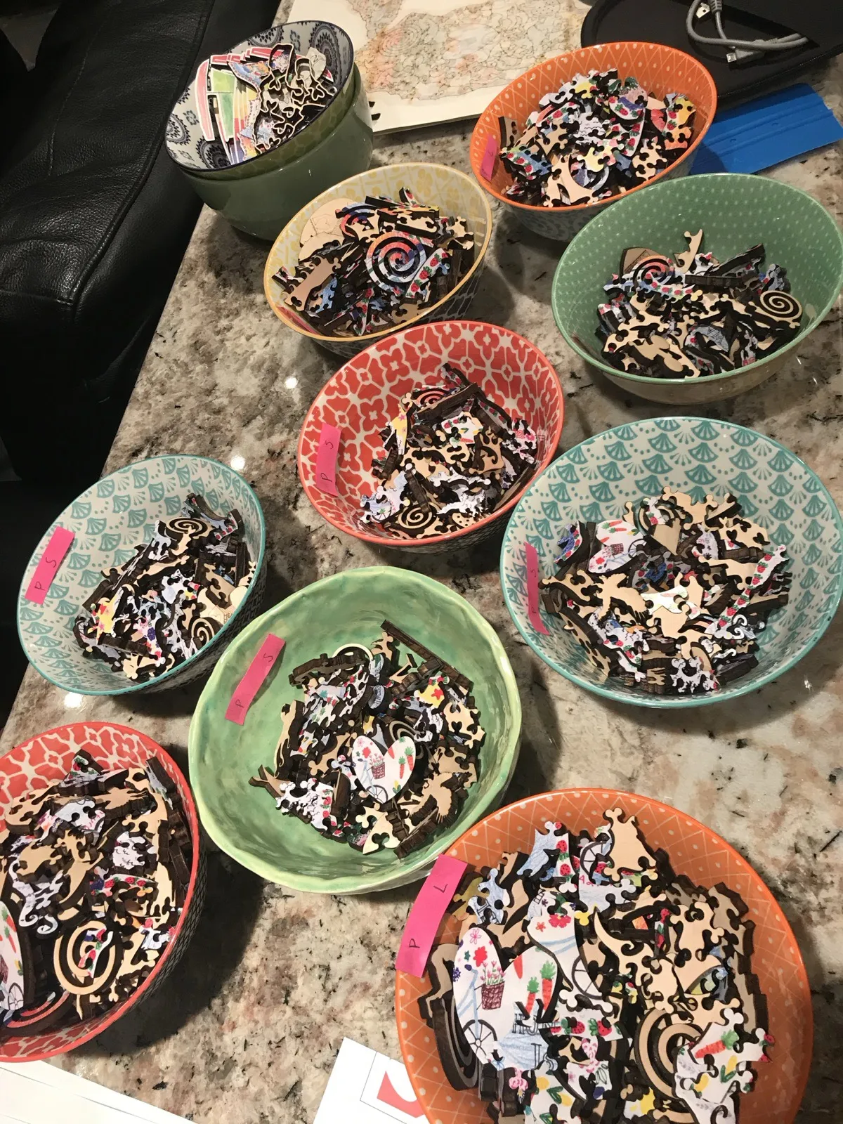 Sorting puzzles for packaging