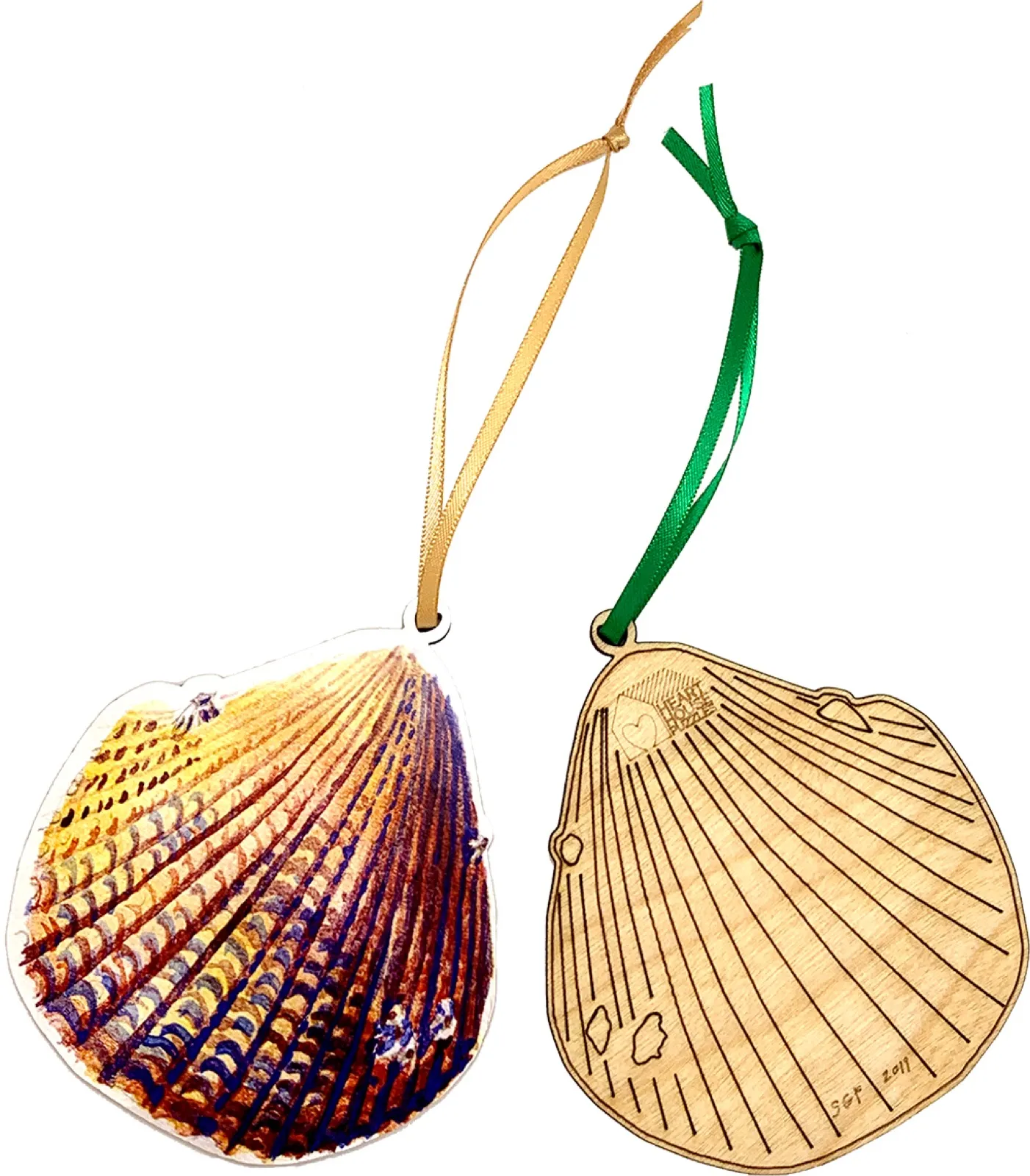 Clam Shell Ornament