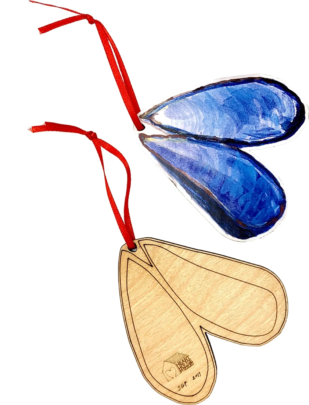 Mussel Shell Ornament